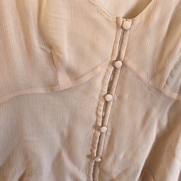 Nine West Long Sleeve V-Neck | SIZE XS - Picture 3 of 7